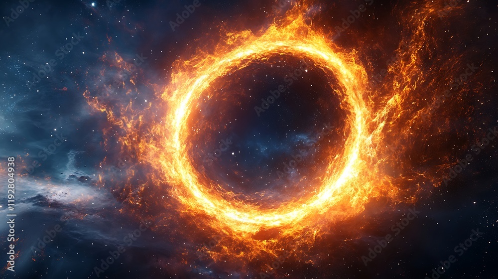 Cosmic fire ring phenomenon outer space digital art universe abstract Cosmic fire ring phenomenon outer space digital art universe abstract