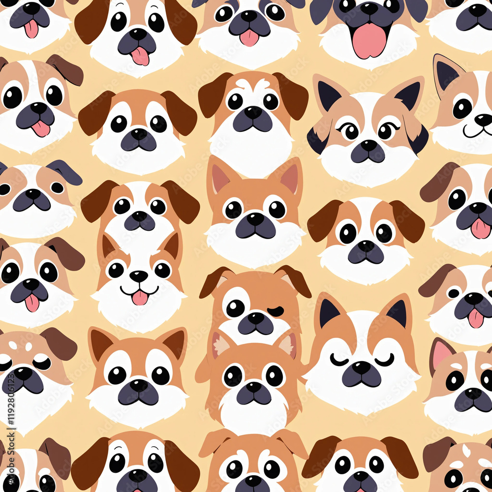 Obraz premium seamless pattern with animals