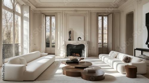 Elegant Parisian Living Room Interior Design