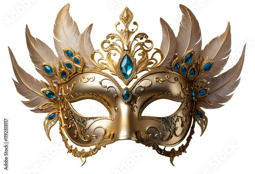 carnival mask isolated on white