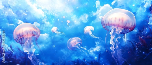 An ethereal underwater realm photo