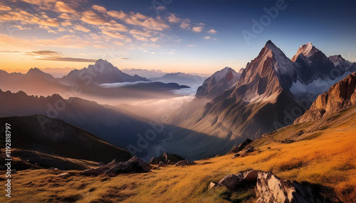 Mountain landscape, mountains, nature