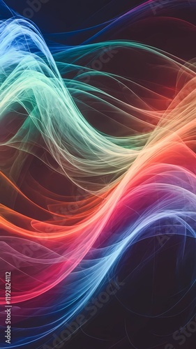 abstract background with waves