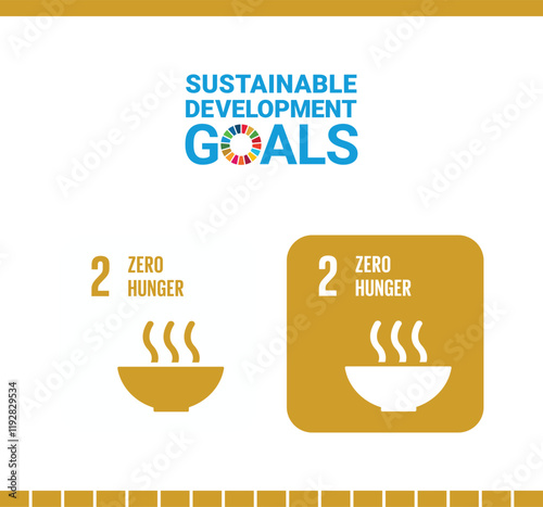 Sustainable Development Goal 2 - Zero Hunger Icon