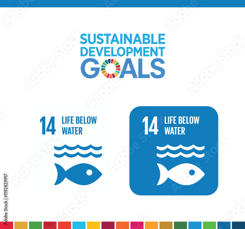 Sustainable Development Goal 14 - Life Below Water Icon