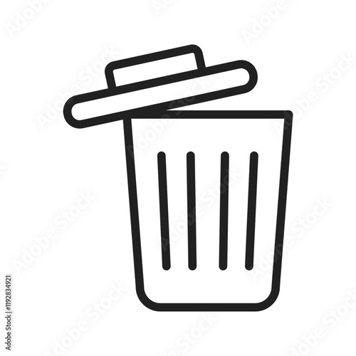 Garbage icon vector image. Suitable for mobile apps, web apps and print media.