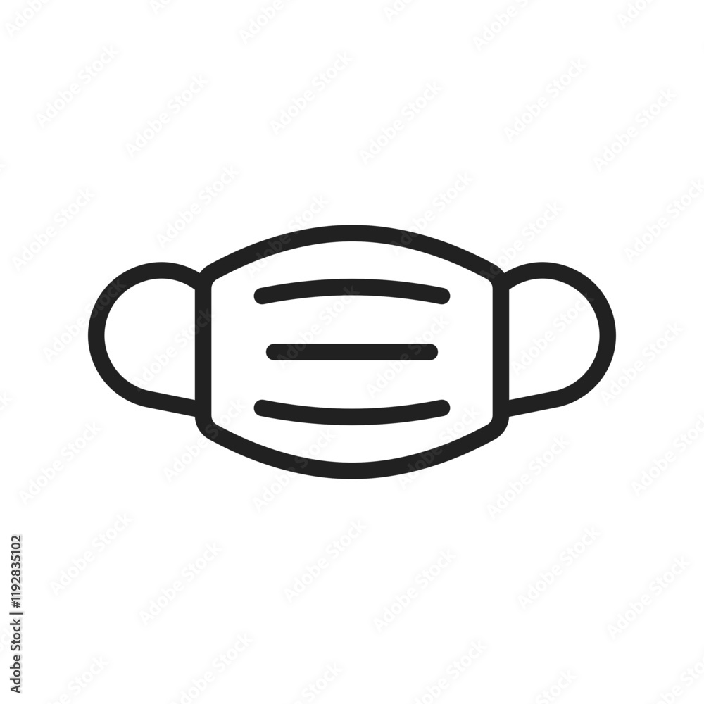 Surgical Mask icon vector image. Suitable for mobile apps, web apps and print media.