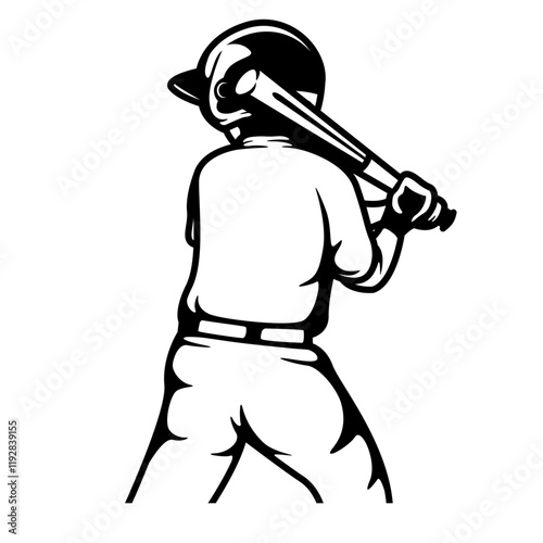 Baseball Kid | Shortstop | Baseball Athlete | Baseball Ball | Home Run | Baseball Player | Athletic Son | Baseball Team | Original Illustration | Vector and Clipart | Cutfile and Stencil