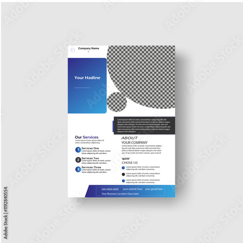 Creative Corporate modern Business Flyer Template Design promotional Business A4 Size Brochure Design