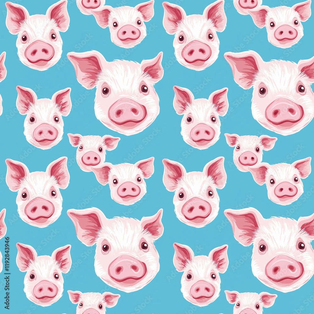 pig graphic seamless pattern pig graphic seamless pattern