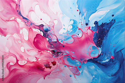 Colorful Fluid Background with Smooth Liquid Swirl Design