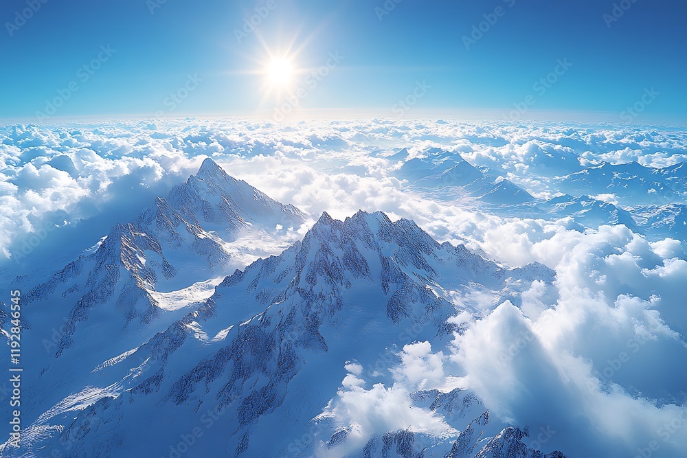 Fototapeta premium The high mountains are the real adventure. Lechtal panorama from mt. zugspitze - germany 