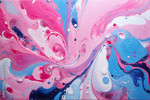 Smooth Liquid Paint with Vibrant Colorful Fluid Art Design