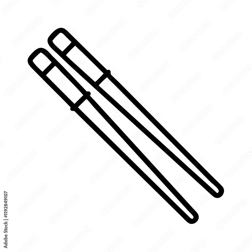 chopsticks icon, chopsticks line art - simple line art of chopsticks, perfect for chopsticks logos and icons and themed design chopsticks icon, chopsticks line art - simple line art of chopsticks, perfect for chopsticks logos and icons and themed design