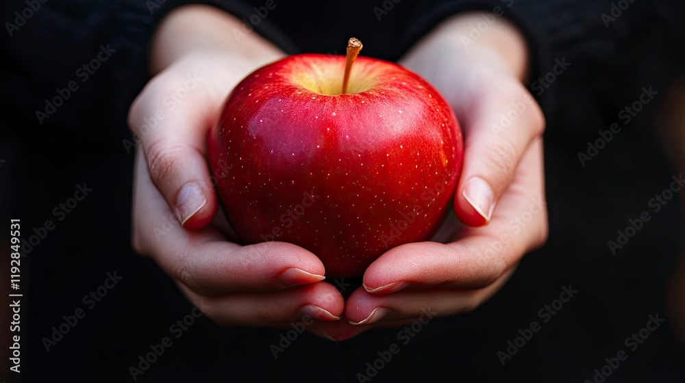 Doctor or nutritionist hold an apple. Good medical healthcare nutrition concept. An apple a day keeps the doctor away Doctor or nutritionist hold an apple. Good medical healthcare nutrition concept. An apple a day keeps the doctor away