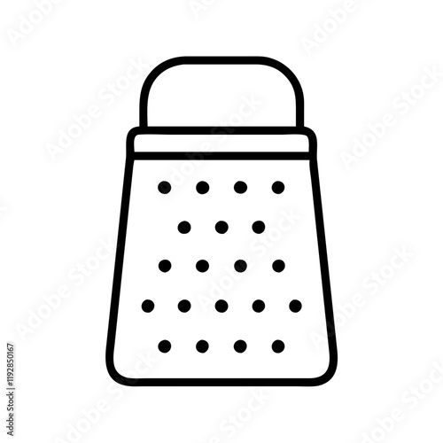 grater icon, grater line art - simple line art of grater, perfect for grater logos and icons and themed design