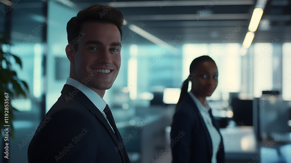 Young Professional in a Modern Office Young Professional in a Modern Office