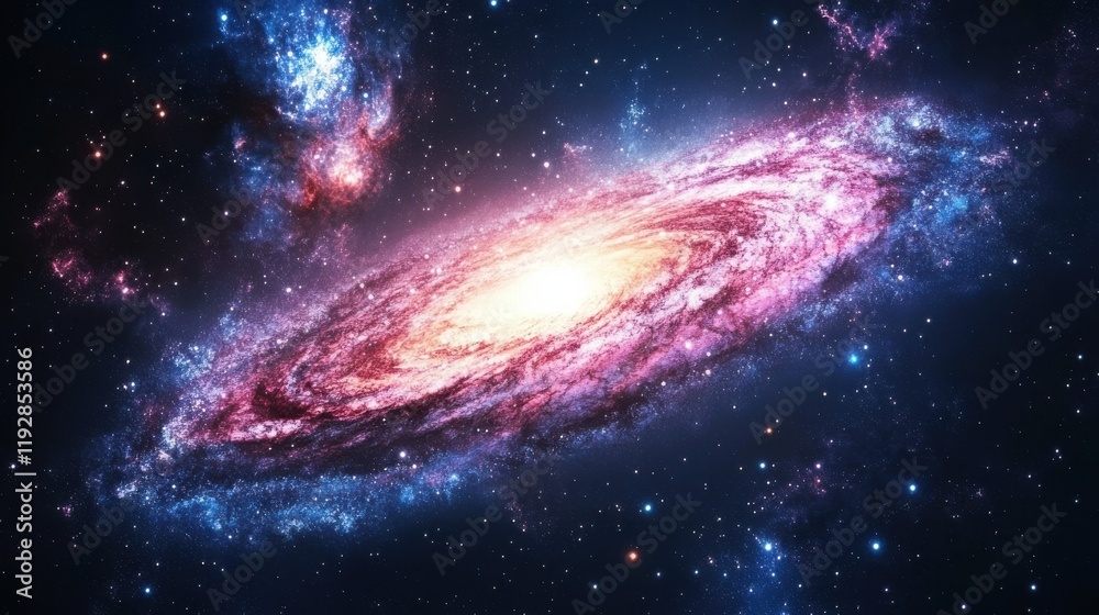 Fototapeta premium Spiral Galaxy in Deep Space