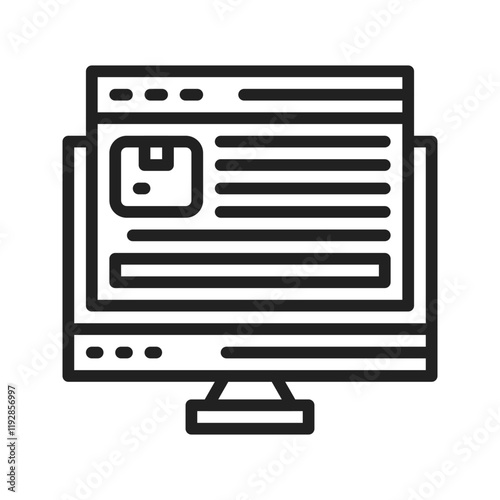 Meta Description icon vector image. Suitable for mobile apps, web apps and print media.