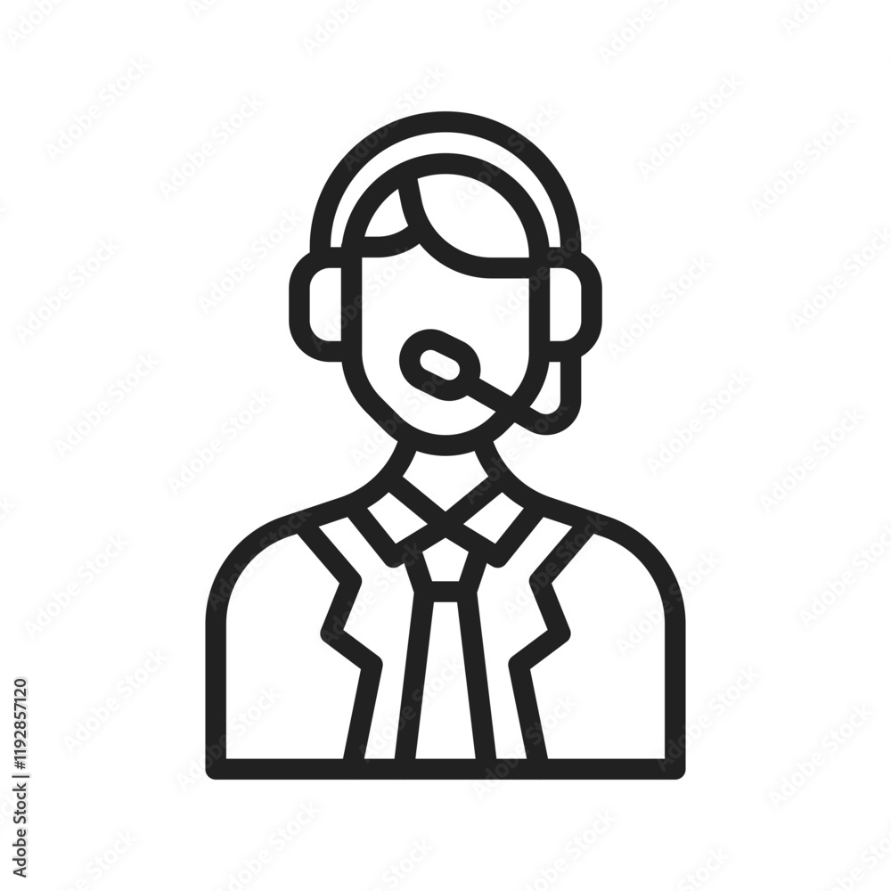 Technical Support icon vector image. Suitable for mobile apps, web apps and print media.
