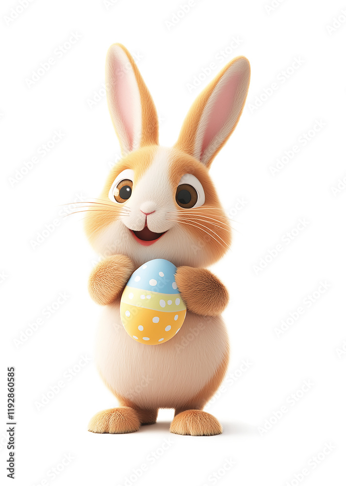 Obraz premium Easter bunny isolated on a transparent or white background