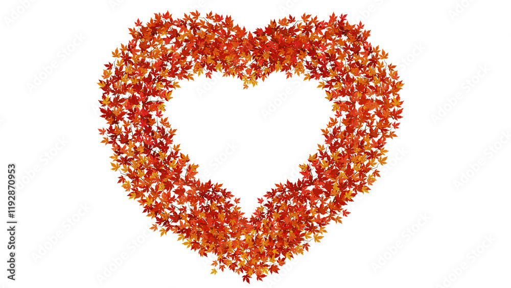 Maple leaves, autumn leaves frame border illustration design Maple leaves, autumn leaves frame border illustration design