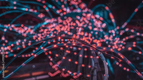 fiber optic cable. Abstract background