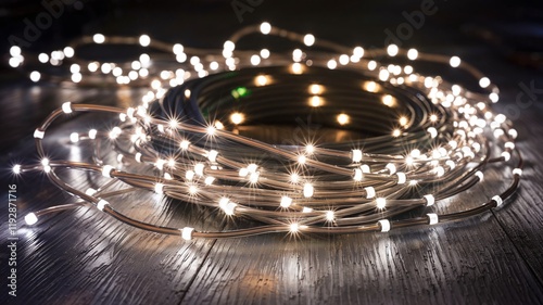 fiber optic cable. Abstract background. lights