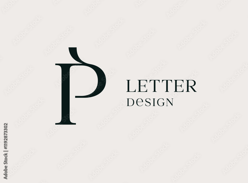 Letter P logo icon design. Classic style luxury monogram. Letter P logo icon design. Classic style luxury monogram.