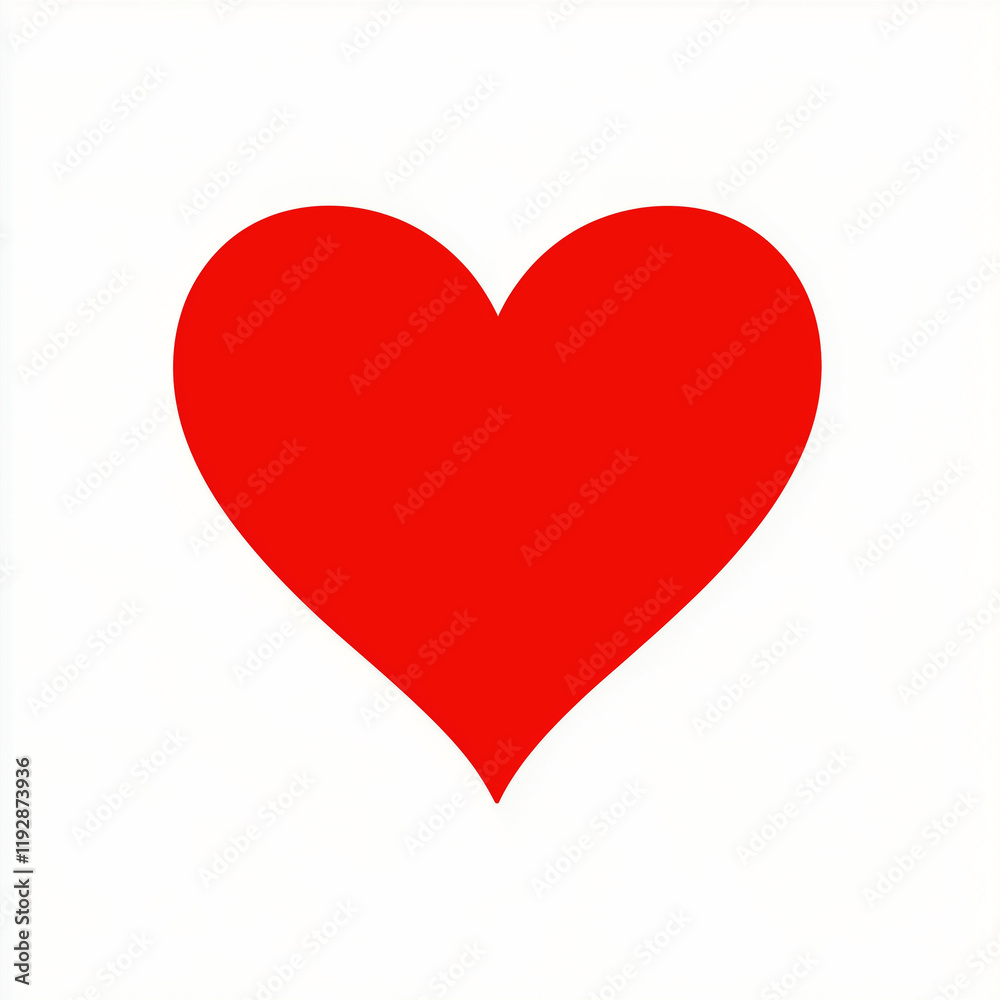 A red heart with a white background. The heart is the main focus of the image A red heart with a white background. The heart is the main focus of the image