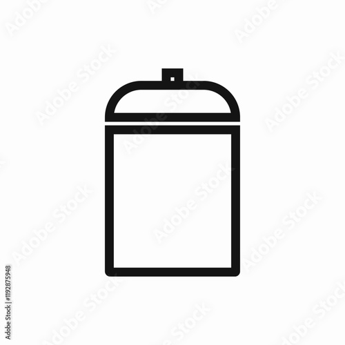trash bin delete icon vector sign