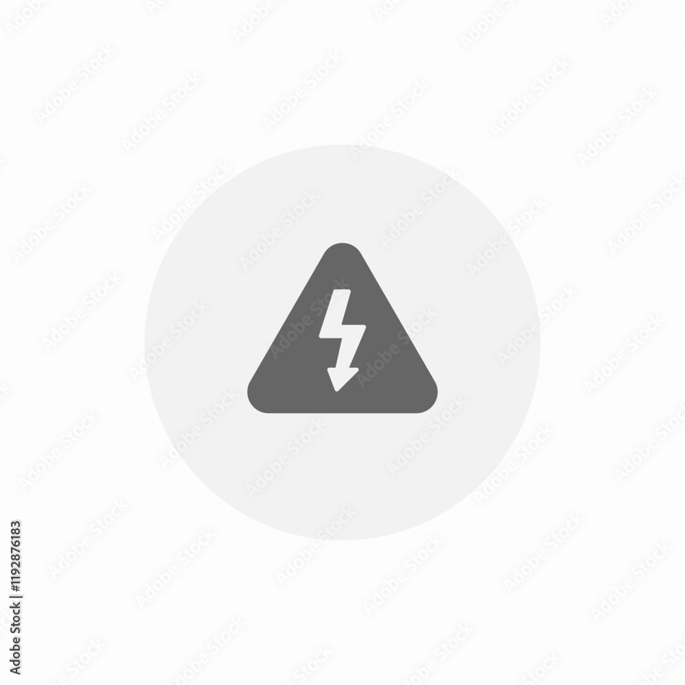 danger warning electricity icon sign vector danger warning electricity icon sign vector