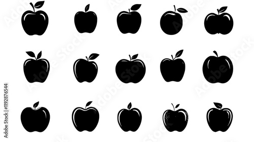 Apple tiled design, Apple repeating background illustration