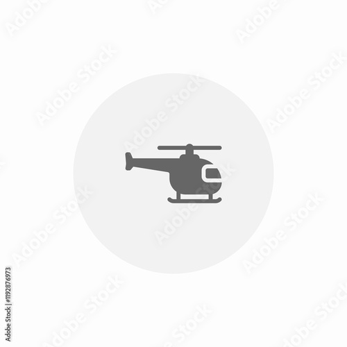 helicopter flight icon sign vector