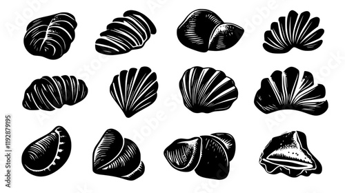 Gnocchi tiled design, Gnocchi repeating background illustration