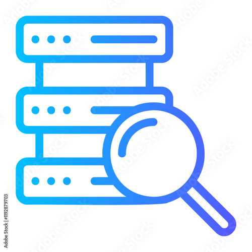 data searching gradient icon