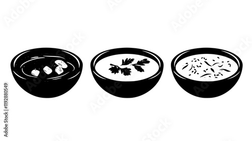 Collection of Mulligatawny Soup, food vector art