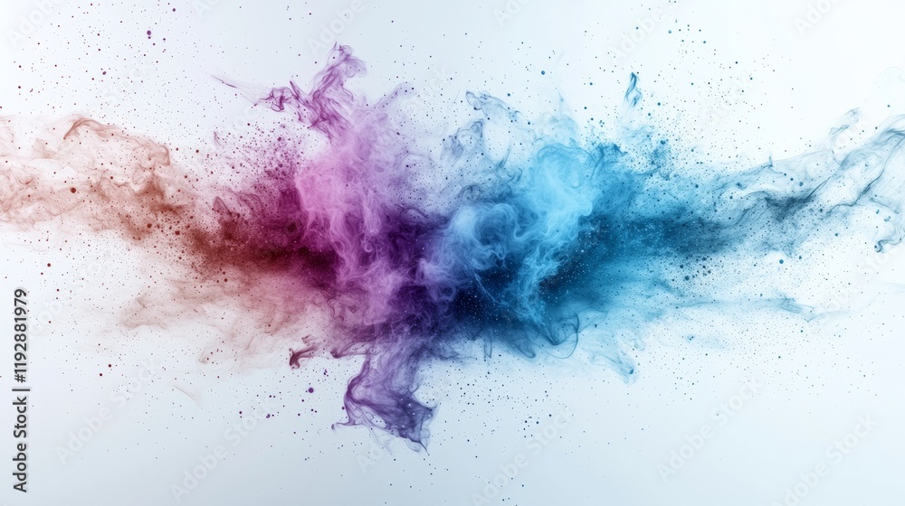 Fototapeta premium Vibrant Colorful Smoke Explosion