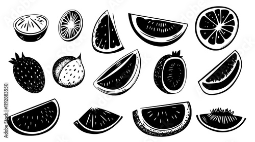 Collection of Watermelon, food vector art