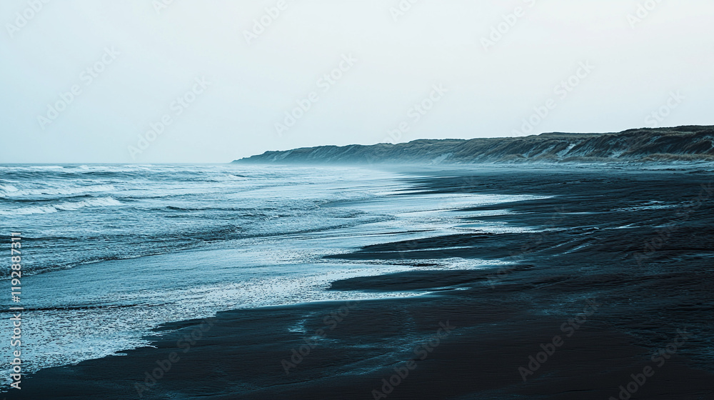 Serene coastal views captivating waves and the beauty of ocean shoreline photography Serene coastal views captivating waves and the beauty of ocean shoreline photography