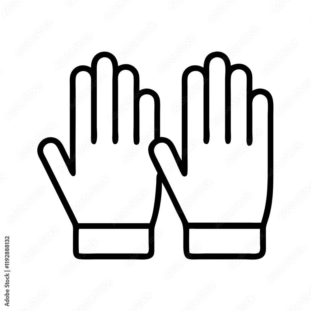 garden gloves drying icon, garden gloves drying line art - simple line art of garden gloves drying, perfect for garden gloves drying logos and icons and themed design garden gloves drying icon, garden gloves drying line art - simple line art of garden gloves drying, perfect for garden gloves drying logos and icons and themed design