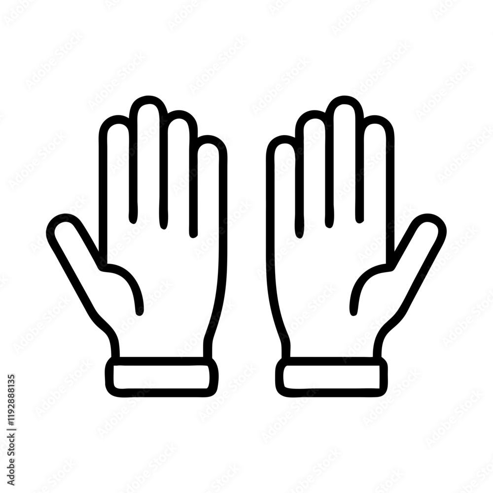 garden gloves drying icon, garden gloves drying line art - simple line art of garden gloves drying, perfect for garden gloves drying logos and icons and themed design garden gloves drying icon, garden gloves drying line art - simple line art of garden gloves drying, perfect for garden gloves drying logos and icons and themed design