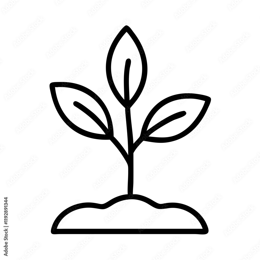 tree sapling icon, tree sapling line art - simple line art of tree sapling, perfect for tree sapling logos and icons and themed design tree sapling icon, tree sapling line art - simple line art of tree sapling, perfect for tree sapling logos and icons and themed design