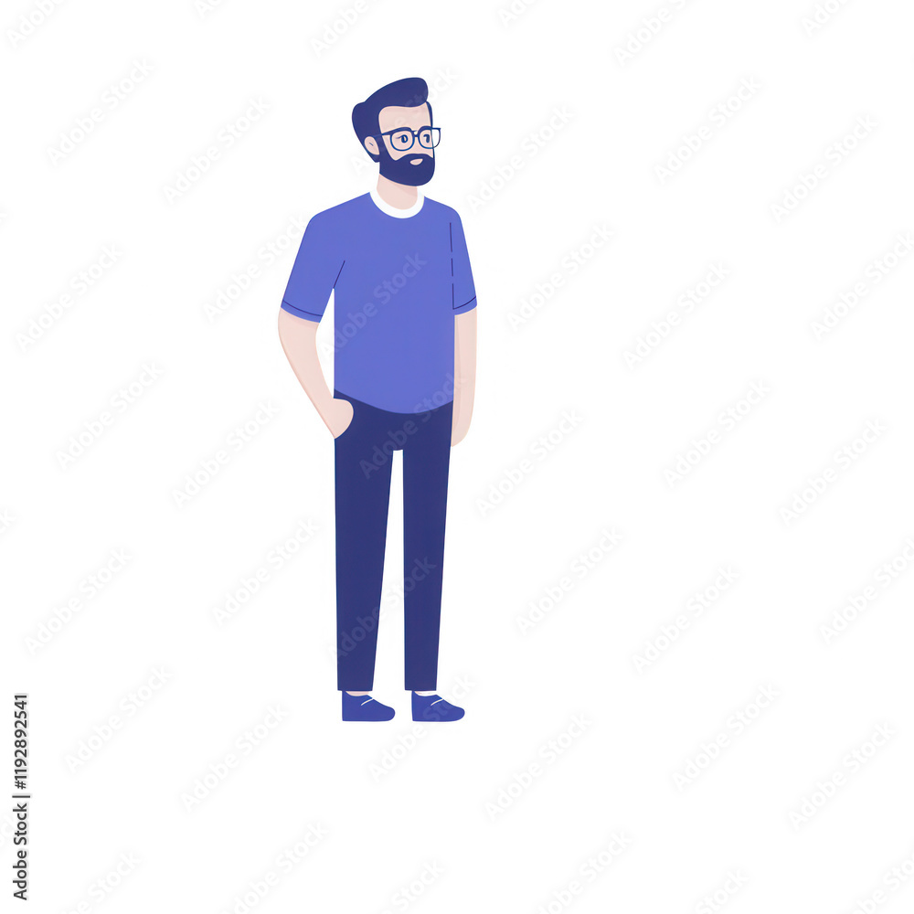 A casual man standing confidently with hands in pockets, representing modern lifestyle., isolated on a transparent background. A casual man standing confidently with hands in pockets, representing modern lifestyle., isolated on a transparent background.