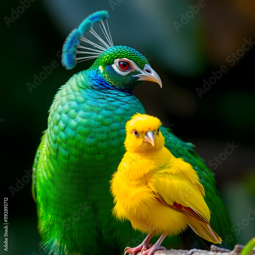 blue and yellow parrot