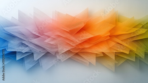 Colorful Abstract Paper Flower Design