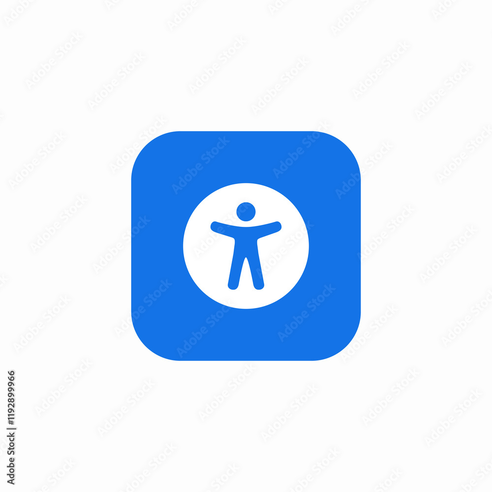 assistant accessible icon sign vector