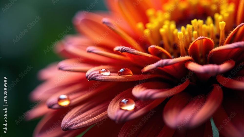 Vibrant Macro Shot of a Dew-Kissed Pink Flower With Yellow Center
Vibrant Macro Shot of a Dew-Kissed Pink Flower With Yellow Center