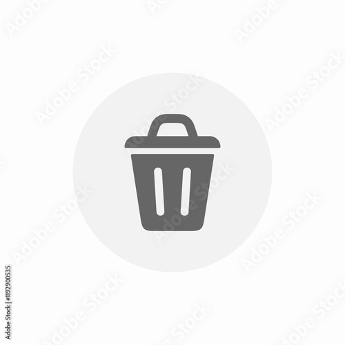 delete bin icon sign vector