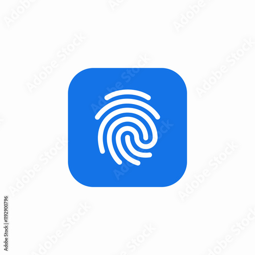 finger print icon sign vector